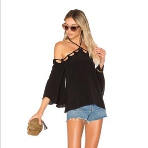 Lovers + friends black blouse